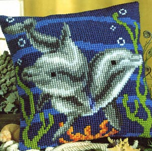 Original dolphins design from Vervaco